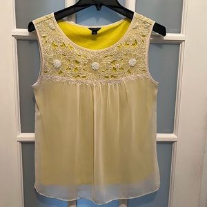 Sleeveless Ann Taylor top. Dressy or casual. Great fit and timeless style